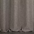 Zasłona szyta na taśmie 5 cm jasnobrązowa z tkaniny bukla z efektem melanżu
