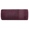 Ręcznik do rąk 30x50 cm bawełniany kolor bordowy z ozdobną bordiurą 500 g/m2 NESSY