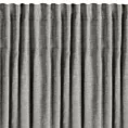Zasłona szara z szenilowej tkaniny 140x270cm taśma - VANI