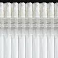 Zasłona biało, szampańska welwetowa z nakrapianym nadrukiem 135x270 cm taśma - AVENA