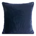 Poszewka na poduszkę 60x60 cm granatowa z miękkiej futrzanej tkaniny NINA