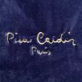 Koc 220x240 cm granatowy o wysokiej gramaturze z haftowanym logo CLARA Pierre Cardin