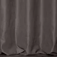 Zasłona grafitowa z tkaniny zamszowej 140x250 przelotka - ADA