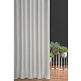 Zasłona szyta na taśmie 5 cm jasnosrebrna z gładkiej tkaniny typu dimout