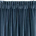 Zasłona granatowa z ekskluzywnego aksamitnego welwetu 290 g/m2 140x270 cm taśma - VILLA