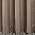 Zasłona szyta na taśmie 5 cm jasnobrązowa z tkaniny zaciemniającej typu dimout o naturalnym splocie, z efektem melanżu