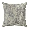 Poszewka szyta AMARELL stalowa z marmurkowym wzorem przetykanym błyszczącą nicią