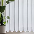 Firana biała z lekkiej tkaniny szyfonowej z delikatnym połyskiem 350x270 cm taśma ARLETA