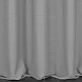Zasłona szyta na taśmie 5 cm popielata z miękkiej tkaniny o naturalnym splocie w stylu ekologicznym