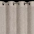 Zasłona beżowa zdobiona moherową nicią z tkaniny szyfonowej 135x250 cm przelotka - SELMA - Eva Mingę