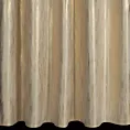 Zasłona welwetowa kremowo, szampańska zdobiona lśniącym nadrukiem 140x270 cm taśma - EMILA
