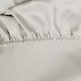 Prześcieradło gładkie z gumką 140x200 cm z satyny bawełnianej kolor szarobeżowy 125 g/m2 NOVA 3