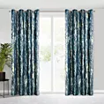 Zasłona welwetowa grantowa z efektem przecierki 140x250 cm przelotka - GRACE