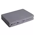Prześcieradło jersey z gumką 220x200 cm z bawełny kolor ciemnostalowy 140 g/m2