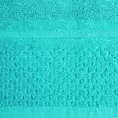 Ręcznik kąpielowy 70x140 cm bawełniany kolor turkusowy z efektowną bordiurą 550 g/m2 IBIZA