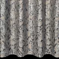 Zasłona welwetowa srebrno, szampańska zdobiona błyszczącym nadrukiem 140x250 cm przelotka - TORI