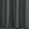 Zasłona szyta na taśmie 5 cm stalowa z miękkiej tkaniny o naturalnym splocie w stylu ekologicznym