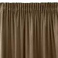 Zasłona brązowa z gładkiego welwetu 140x270 taśma SIBEL Pierre Cardin
