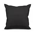 Poszewka szyta czarna z gładkiej tkaniny typu dimout