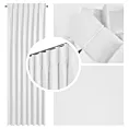 Zasłona biała z tkaniny welurowej 50x260 cm szerokość po zmarszczeniu flex 1:1,5 Dora