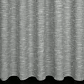 Zasłona szyta na taśmie 5 cm popielata z matowej luźnotkanej tkaniny z efektem melanżu, wykończona obciążnikiem