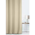Zasłona szyta na taśmie 5 cm STYLE beżowa o naturalnym charakterze, z widocznym, ozdobnym splotem