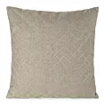 Poszewka na poduszkę 45x45 cm kolor beżowy z złotym geometrycznym haftem MILA