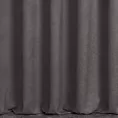 Zasłona szyta na taśmie 5 cm popielata z miękkiej tkaniny o welurowej strukturze