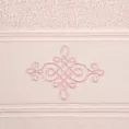 Ręcznik kąpielowy 70x140 cm bawełniany kolor różowy z bordiurą zdobioną ornamentowym haftem 600 g/m2 KLAS2
