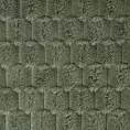 Narzuta na fotel-koc 70x160 cm ciemnooliwkowy miękka i miła w dotyku z wytłaczanym wzorem 3D CINDY 6 Design 91