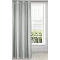 Zasłona srebrna z matowej gładkiej tkaniny 140x250 cm przelotka RITA