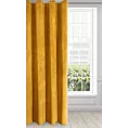Zasłona musztardowa z ekskluzywnego aksamitnego welwetu 290 g/m2 140x250 cm 10 szt. przelotka - RIA - Diva Line