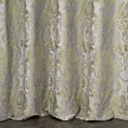 Tkanina zasłonowa, gruba welwetowa  z eleganckim żakardowym ornamentem