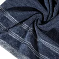Ręcznik do rąk 30x50 cm bawełniany kolor granatowy z błyszczącą bordiurą 500 g/m2 GLORY 1