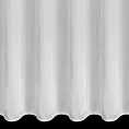 Firana szyta na taśmie 5 cm biała z półprzezroczystej tkaniny o perłowym połysku, wykończonej obciążnikiem