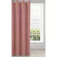 Zasłona różowa z matowego welwetu 140x250 cm przelotka - MILO