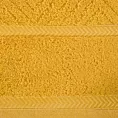 Ręcznik kąpielowy 70x140 cm bawełniany kolor musztardowy ze wzorem zygzaka 500 g/m2 KALIA Reina Line