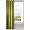 Zasłona welwetowa oliwkowa gładka 140x250 cm przelotka - PIERRE