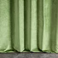 Zasłona szyta na taśmie 5 cm WALDO jasnozielona ze szlachetnej grubej tkaniny welwetowej o gramaturze 400g/m2