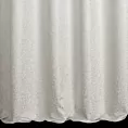 Zasłona szyta na taśmie 5 cm kremowo srebrna z miękkiej tkaniny szenilowej przetykanej błyszczącą nicią Italissima Eva Minge