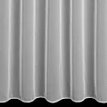 Firana szyta na taśmie 5 cm biała z matowej tkaniny, z efektem deszczyku, wykończonej obciążnikiem