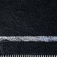 Ręcznik kąpielowy 50x90 cm bawełniany kolor czarny z melanżowym paskiem obszyty ręcznym ściegiem 500 g/m2 VIERA