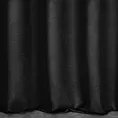 Zasłona szyta na taśmie 5 cm ADESSA czarna z miękkiej tkaniny o welurowej strukturze