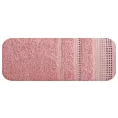 Ręcznik do rąk 30x50 cm bawełniany kolor pudrowy róż z ozdobnym stębnowaniem 500 g/m2 POLA