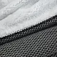 Koc bukla 150x200 cm czarno, biały dwustronny PANDA Eurofirany Premium