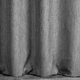 Zasłona szyta na taśmie 8 cm ELLEN grafitowa z grubotkanej tkaniny z efektem dwukolorowej nici i lekkim połyskiem Italissima Eva Minge