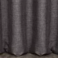 Zasłona szyta na taśmie 5 cm grafitowa z tkaniny zaciemniającej typu dimout o naturalnym splocie, z efektem melanżu