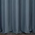 Zasłona szyta na taśmie 5 cm ciemnoniebieska z eleganckiej lśniącej tkaniny o drobnym splocie