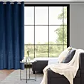 Zasłona welwetowa granatowa z kryształkami 140x250 cm przelotka - ARIADNA