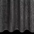 Firana czarna z etaminy zdobiona pasem połyskującym moherową nicią 140x250 cm przelotka MARGARET 2